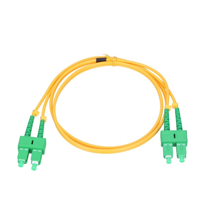 Patchcord Extralink SC/APC-SC/APC, Duplex, G657A, 1m, 3mm