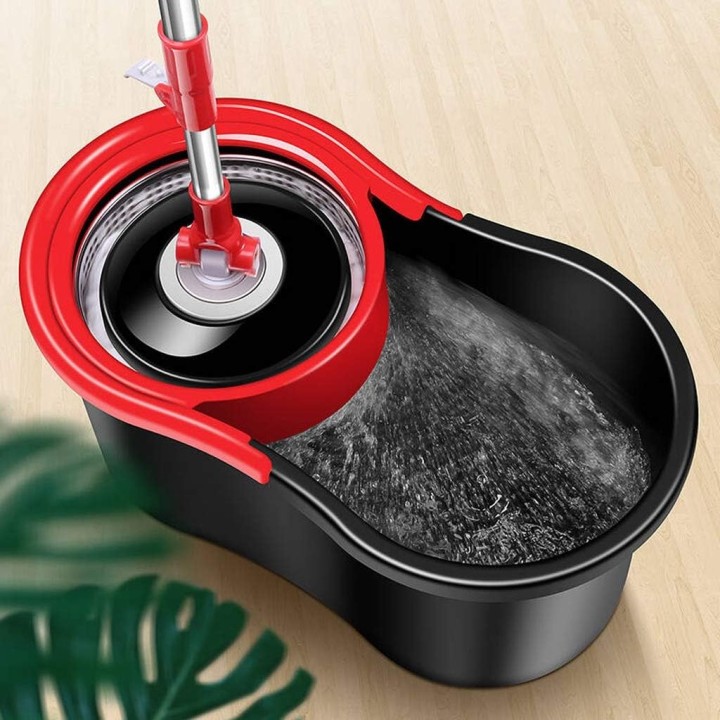 Mop obrotowy 360° z funkcją turbo 3w1 i 2 nakładkami do sprzątania