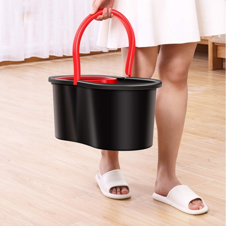 Mop obrotowy 360° z funkcją turbo 3w1 i 2 nakładkami do sprzątania