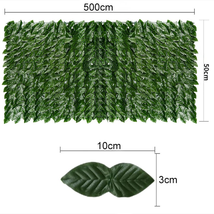 Sztuczny żywopłot z liści róży Heckermann 50x500 cm Model 2
