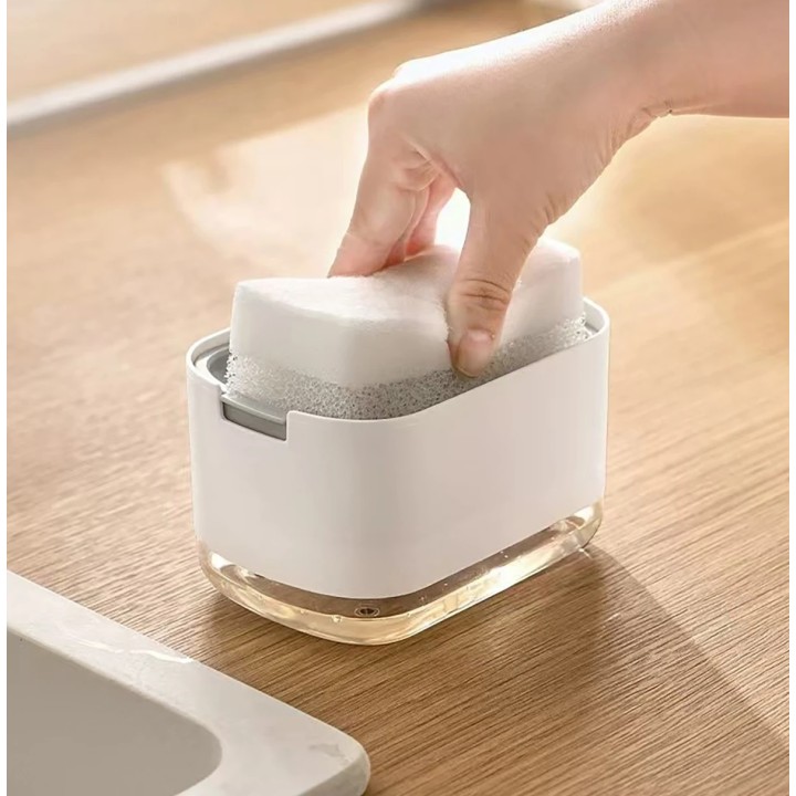 Kuchenny Dozownik Płynu Do Naczyń Detergentów Mydła Biały Ikonka KX3005