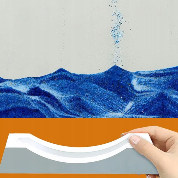 Klepsydra Z Ruchomym Piaskiem 3D Ozdobna Dekoracyjna Biała Ikonka KX3004