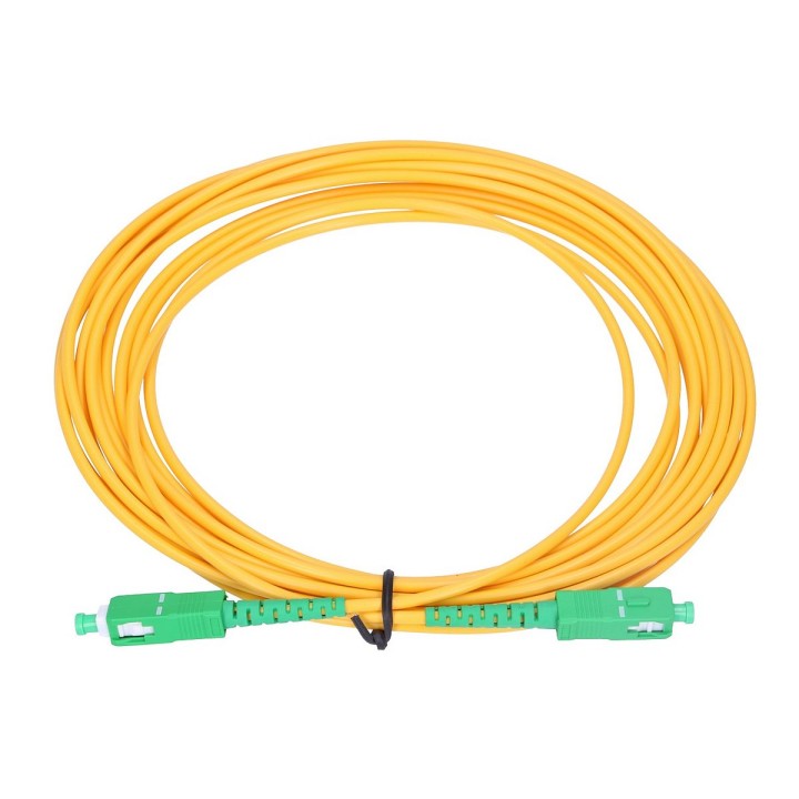 Patchcord LSOH SC/APC-SC/APC 15m jednomodowy G.657A2 żółty