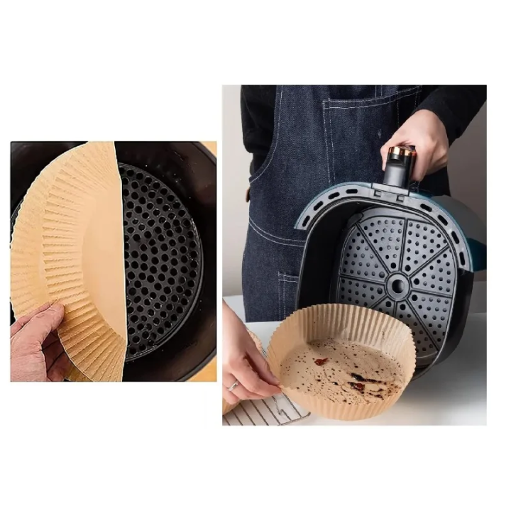 50 x Wkładki Papirowe do Frytkownicy Beztłuszczowej 16x16cm