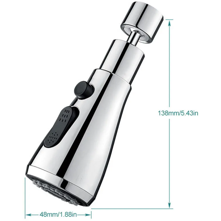 Srebrna końcówka do kranu Heckermann SP01 - wysokiej jakości akcesorium