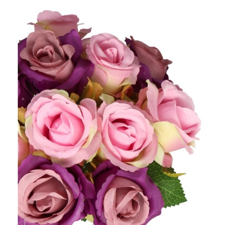 Sztuczne Róże Silikonowe - Kwiaty Gumowe do Dekoracji wnętrz