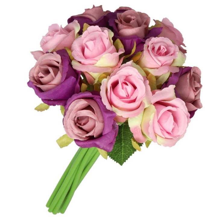 Sztuczne Róże Silikonowe - Kwiaty Gumowe do Dekoracji wnętrz