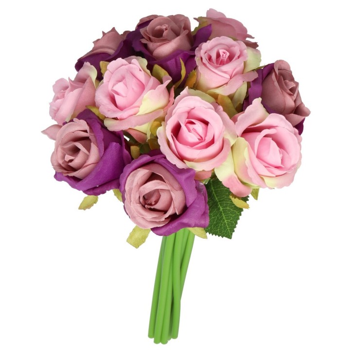 Sztuczne Róże Silikonowe - Kwiaty Gumowe do Dekoracji wnętrz