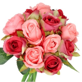 Sztuczne Róże Silikonowe - Kwiaty Gumowe do Dekoracji wnętrz