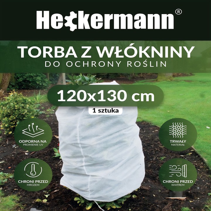 Worek ochronny na rośliny Heckermann 120x130cm