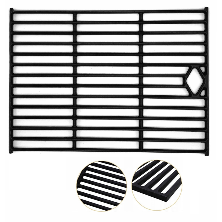 Zestaw 2 x Ruszt Żeliwny Do Grilla Gazowego Silver 35x40.2cm i 29.5x40.2cm