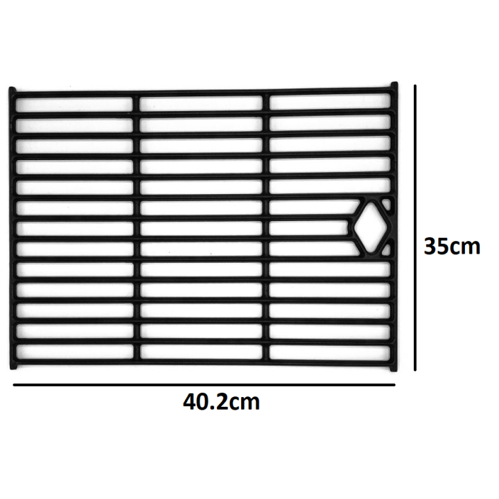 Zestaw 2 x Ruszt Żeliwny Do Grilla Gazowego Silver 35x40.2cm i 29.5x40.2cm