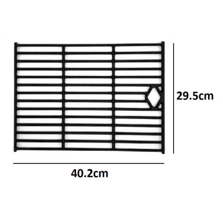 Zestaw 2 x Ruszt Żeliwny Do Grilla Gazowego Silver 35x40.2cm i 29.5x40.2cm