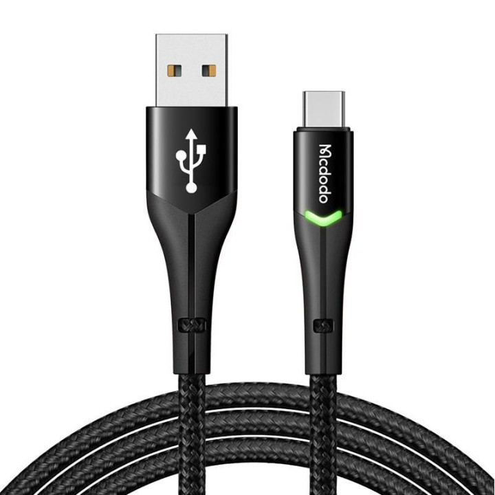 Kabel USB USB-C 1m Mcdodo Magnificence CA-7960 LEDczarny