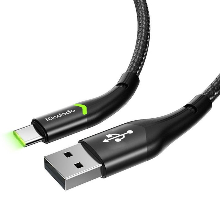 Kabel USB USB-C 1m Mcdodo Magnificence CA-7960 LEDczarny