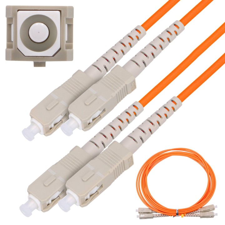 Patchcord Extralink SC/UPC-SC/UPC Duplex 1m Wielomodowy 50/125 3mm