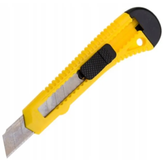 Nóż z łamanym ostrzem Gertu 18 mm żółty niezawodny