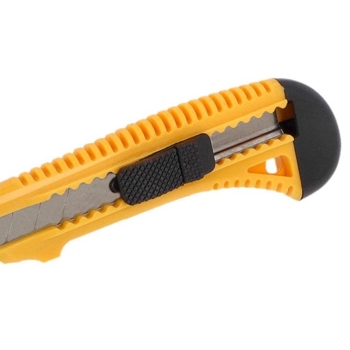 Nóż z łamanym ostrzem Gertu 18 mm żółty niezawodny