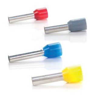 Tulejka izolowana 4mm2 szary (100szt.)