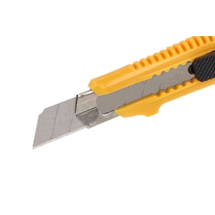 Nóż z łamanym ostrzem Gertu 18 mm żółty niezawodny