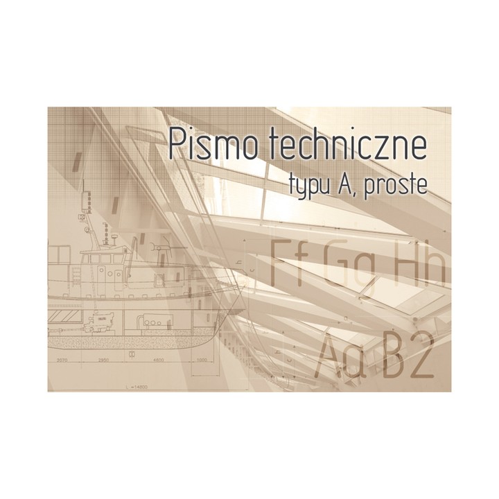 Blok do ćwiczeń pisma technicznego A – Kreska 10 arkuszy