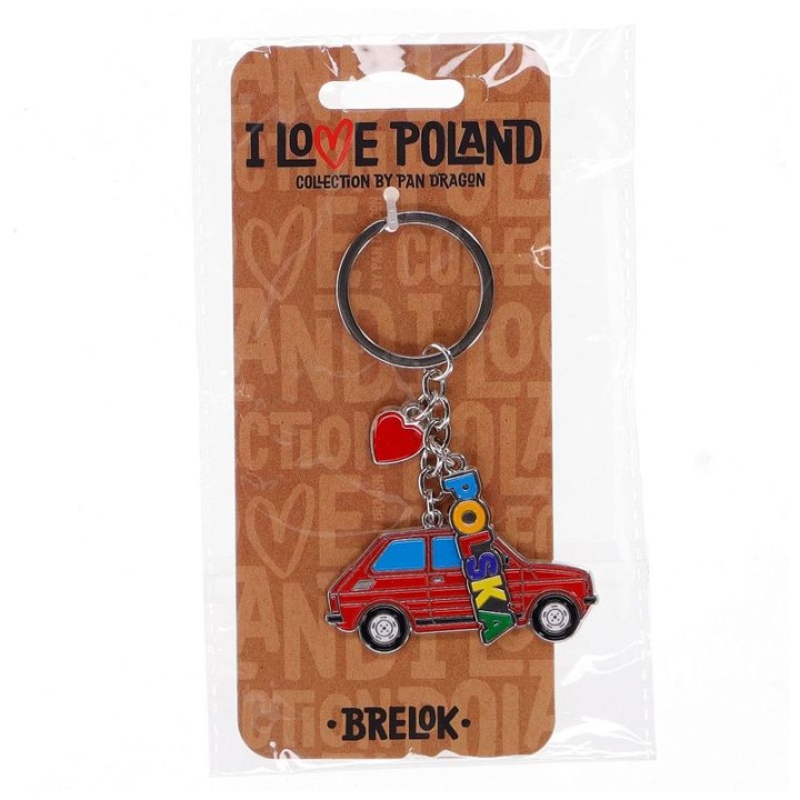 Brelok z Miłością do Polski I Love Poland Collection by Pan Dragon