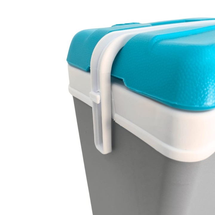 Lodówka Turystyczna 15L EXTRA COLD EDA Na Wkłady Mrożące Szara Biała Rączka