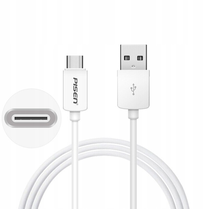 Szybki Kabel USB C PISEN 1m do Ładowania i Transmisji Danych Samsung