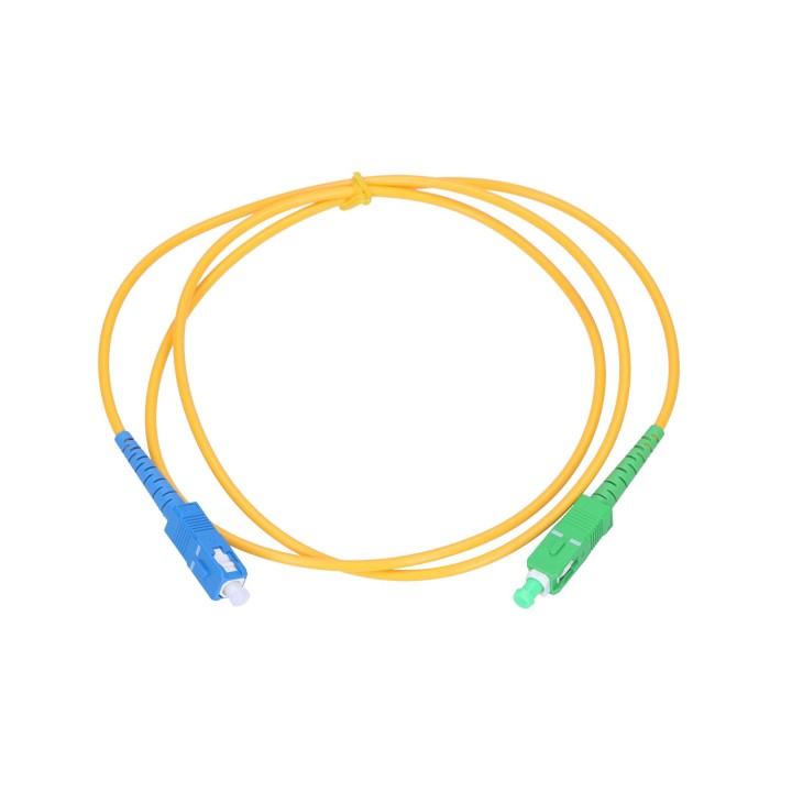 Patchcord SC/APC-SC/UPC 0.5m Jednomodowy Simplex G652D 3mm
