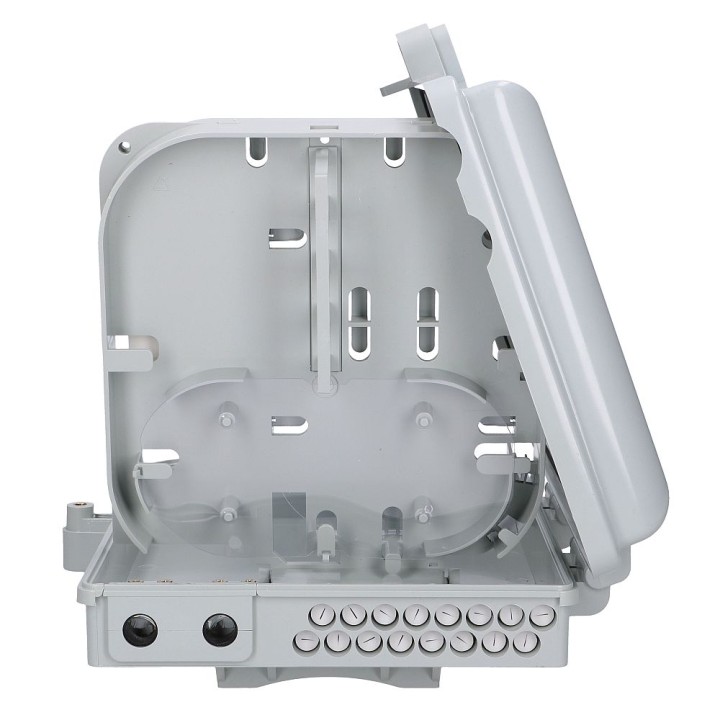 Puszka światłowodowa Extralink Emma V2, 16 spawów, mid-span, biała