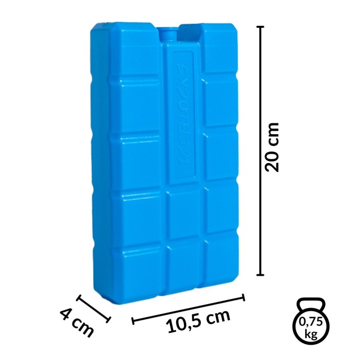 Wkład chłodzący do lodówek turystycznych KAMAI 2x750ml Niebieski