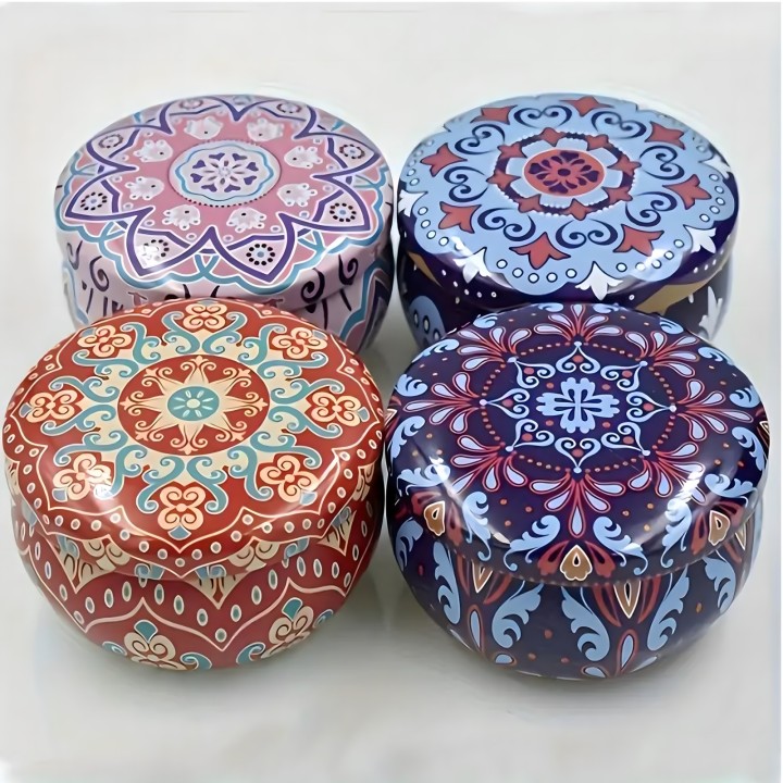 Świecowy Zestaw Premium 4 Sojowych Świec Zapachowych w Eleganckim Boxie