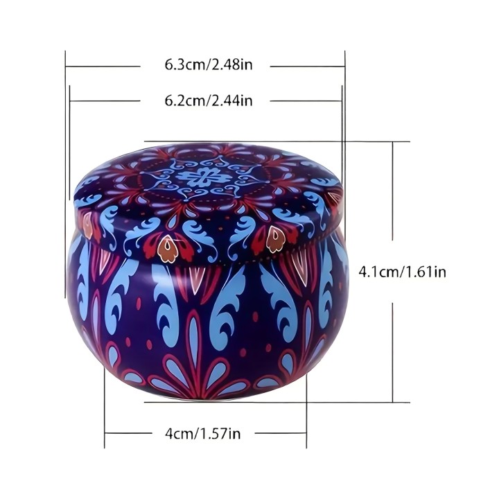 Świecowy Zestaw Premium 4 Sojowych Świec Zapachowych w Eleganckim Boxie