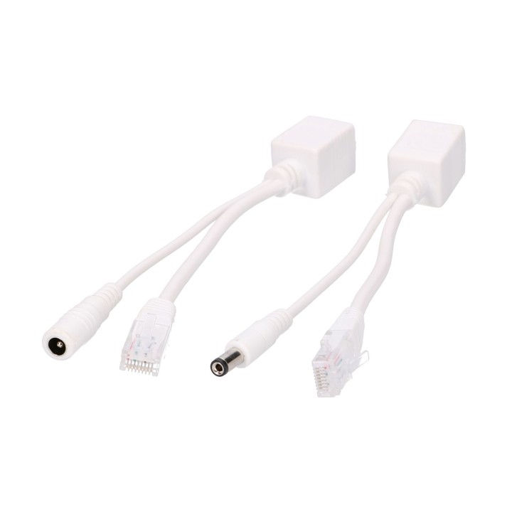 Injektor PoE Extralink 1-Portowy z Splitterem 100Mb/s, 44-57 V