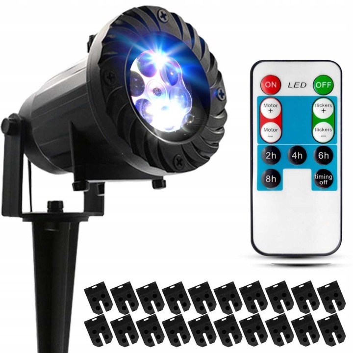 Projektor świąteczny LED 20 wzorów 12W LBS-033