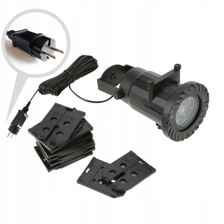 Projektor świąteczny LED 20 wzorów 12W LBS-033