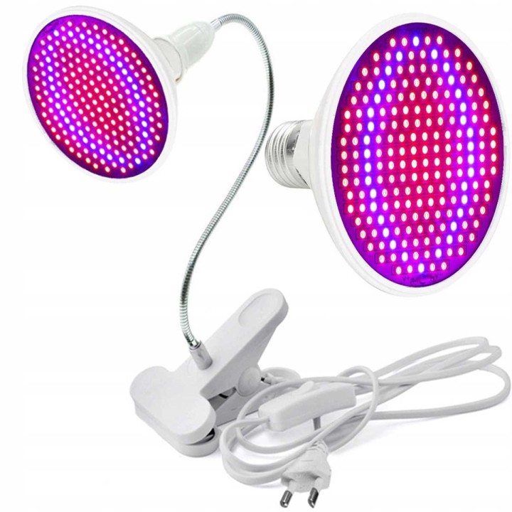 Lampa LED do roślin Heckermann 20W z uchwytemmodel 200LED