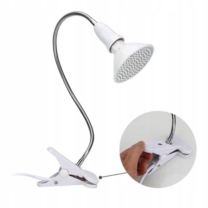 Lampa LED do roślin Heckermann 20W z uchwytemmodel 200LED