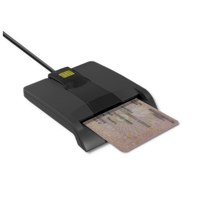 Czytnik Kart Chipowych ID z USB-C - Qoltec SCR-0634