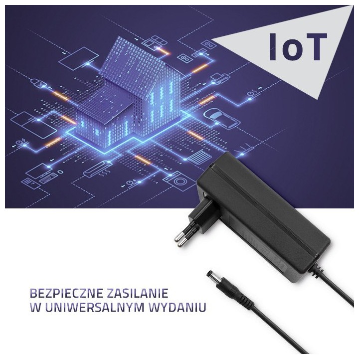Wtyczkowy Zasilacz Qoltec 25W / 5V / 5A