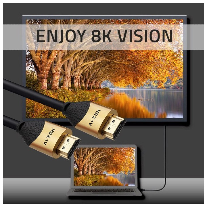 Kabel HDMI v2.1 Ultra High Speed 8K / 60Hz | 5m Qoltec