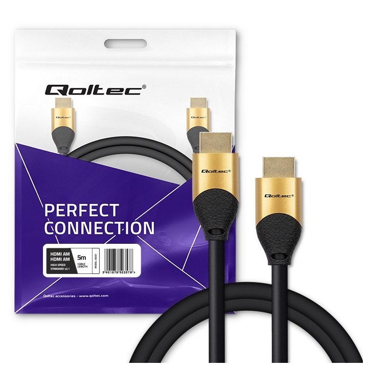 Kabel HDMI v2.1 Ultra High Speed 8K / 60Hz | 5m Qoltec
