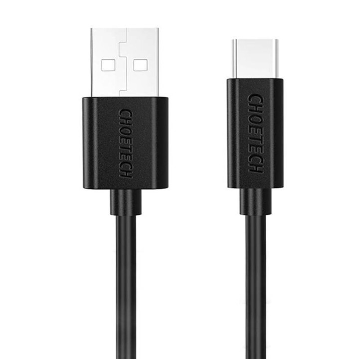 Kabel USB-C Choetech AC0001 0,5m PD10 Czarny