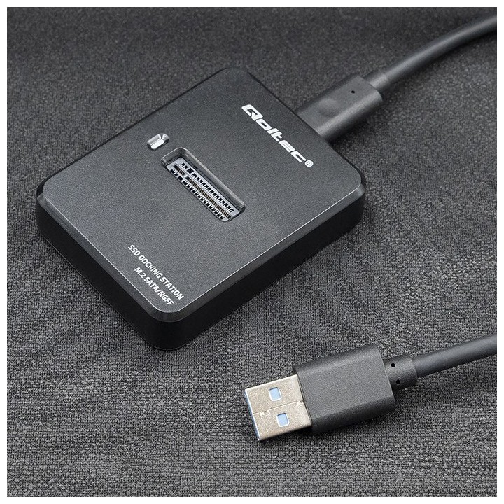 Stacja Dokująca M.2 SATA / NGFF Qoltec - USB 3.1 UASP