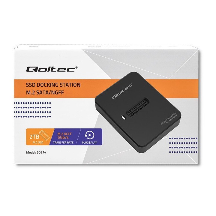 Stacja Dokująca M.2 SATA / NGFF Qoltec - USB 3.1 UASP