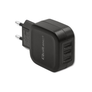 Ładowarka sieciowa Qoltec 17W z 3 złączami USB