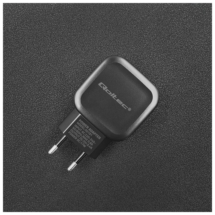 Ładowarka sieciowa Qoltec 17W z 3 złączami USB