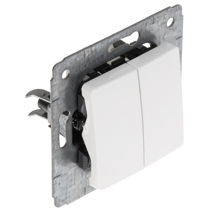 Podwójny łącznik świetlny LEGRAND Cariva 10A