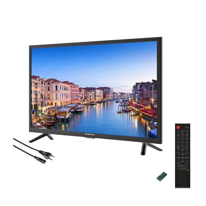 MANTA Telewizor 24" HD Czarny