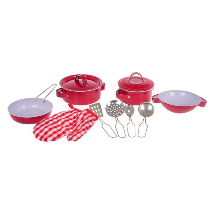 Kuchenny Zestaw Dla Dzieci 3+ 9 el. Czerwony